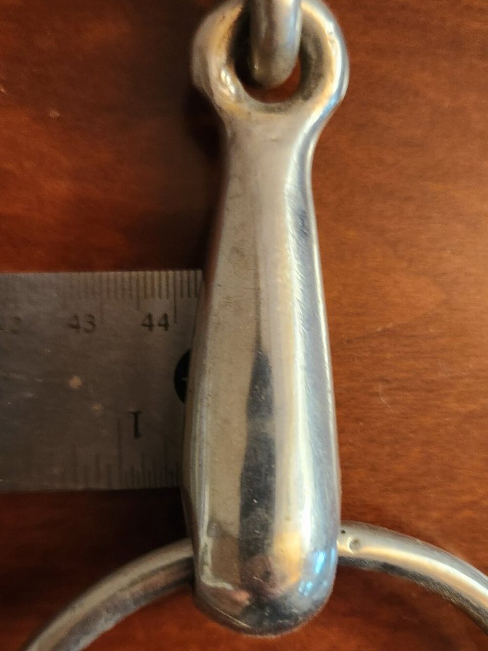 Mild Thick Stainless Steel Hollow Mouth Loose Ring Snaffle - 5" horse bit